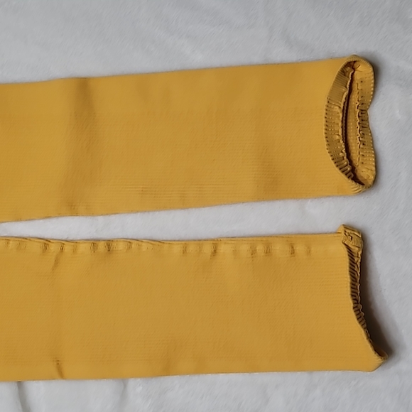 FP Movement by Free People Happiness Runs 7/8 Length Ribbed Leggings Yellow XS - Picture 5 of 14